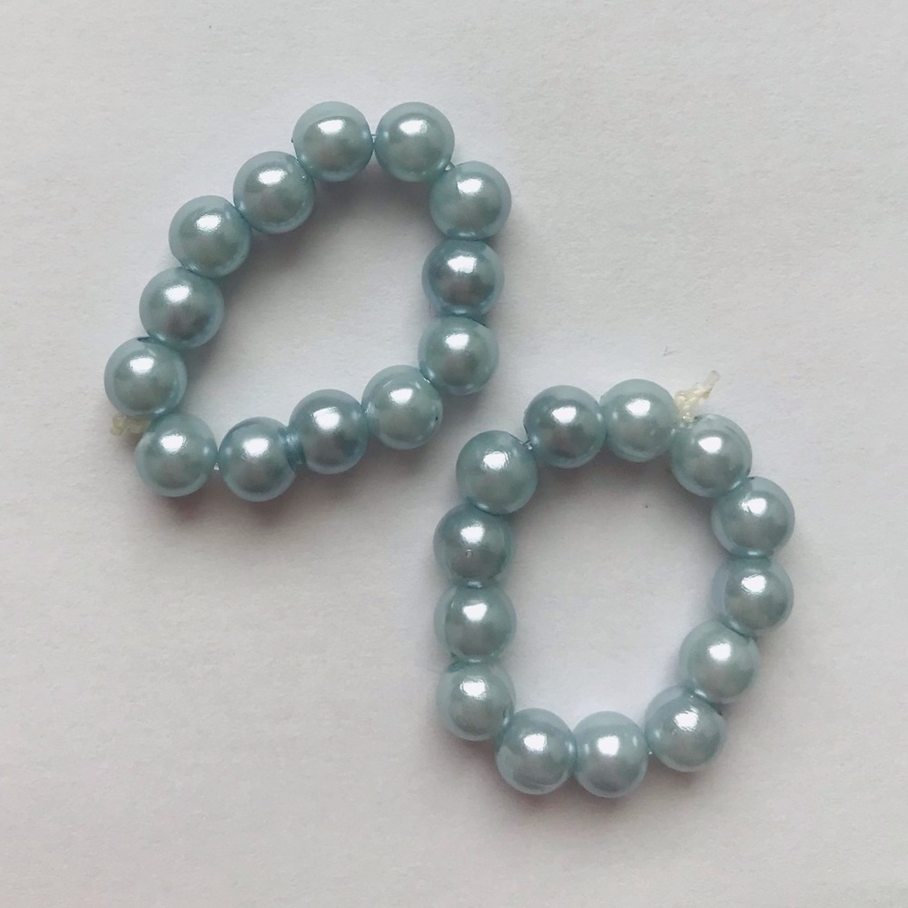 Handmade Grey Pearl Beaded Ring